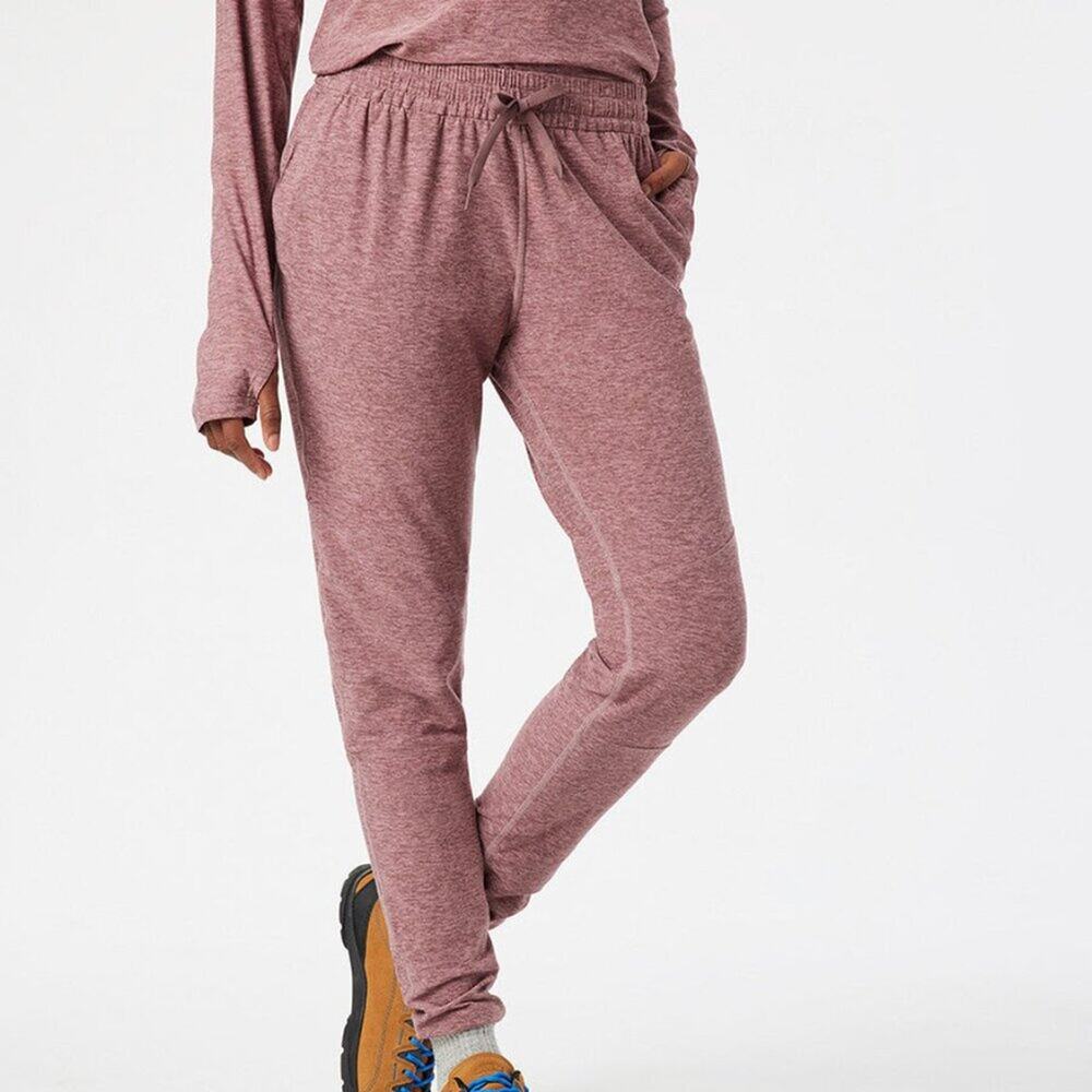 Outdoor Voices Extra Small All Day Sweatpant Deep Taupe Pink XS